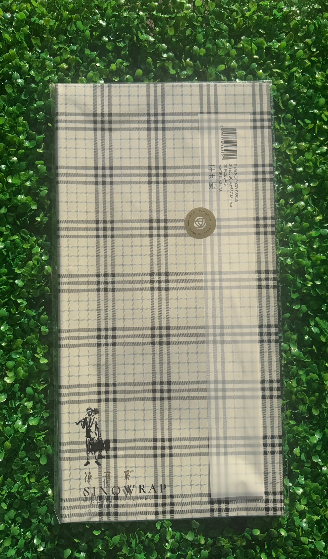 Plaid Solid Wrap