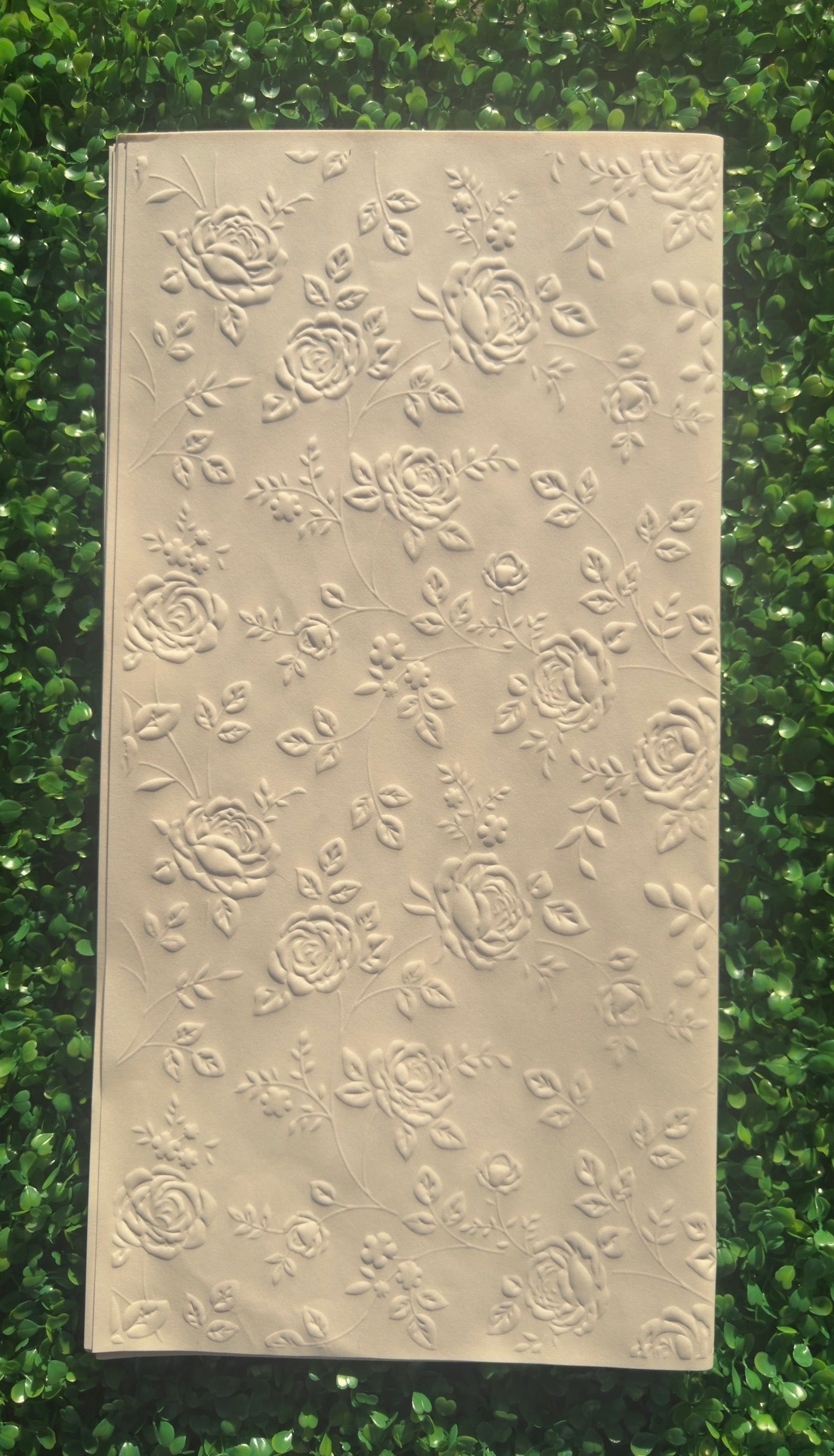 Rose Embossed Floral Wrap