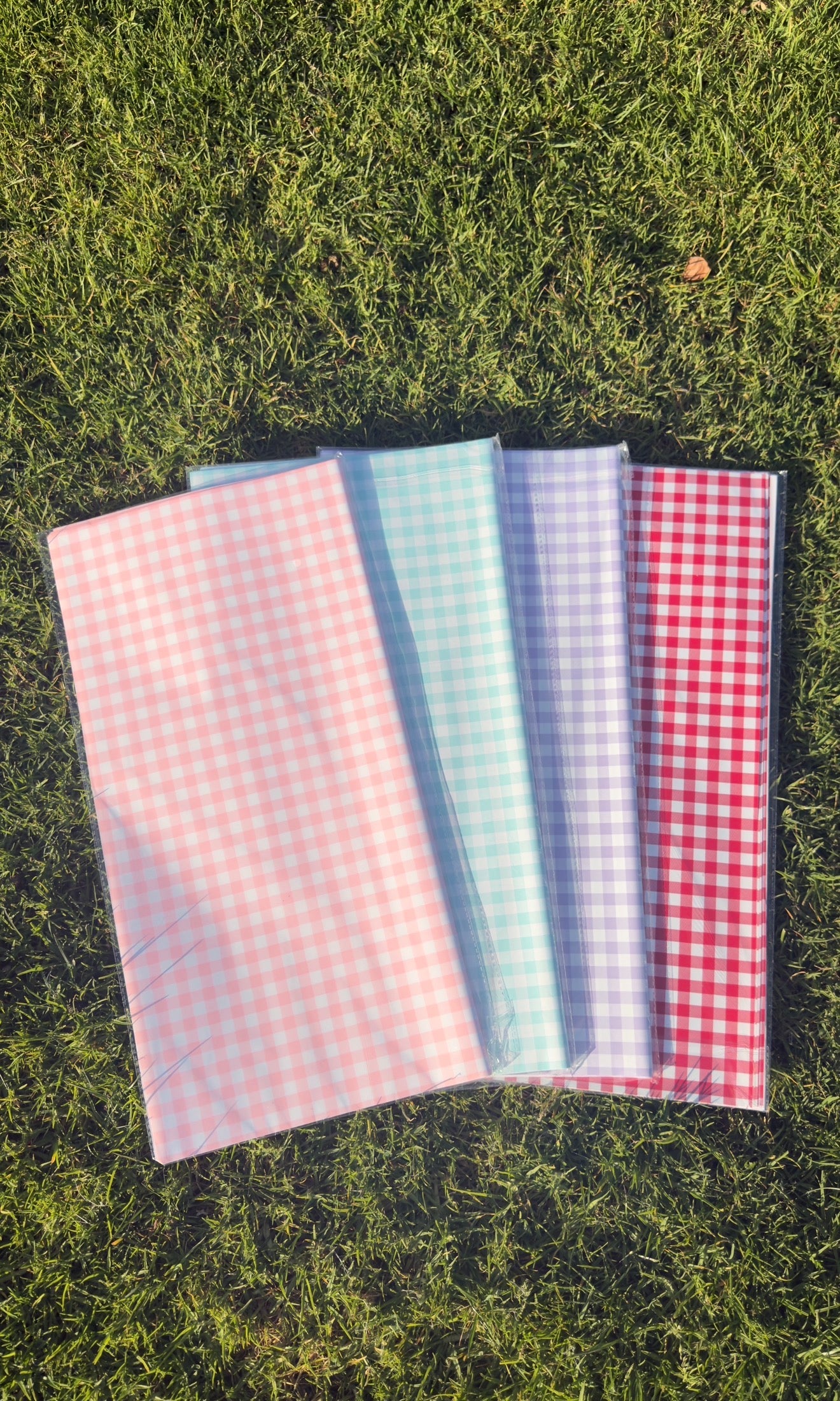 Gingham Floral Wrap