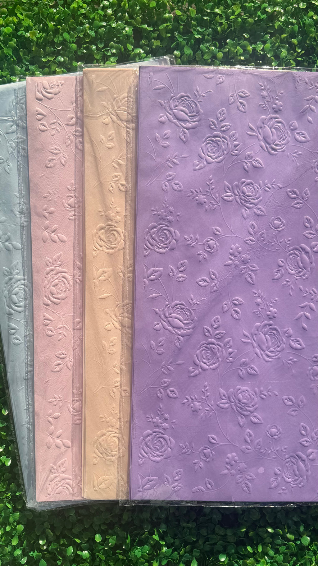 Rose Embossed Floral Wrap