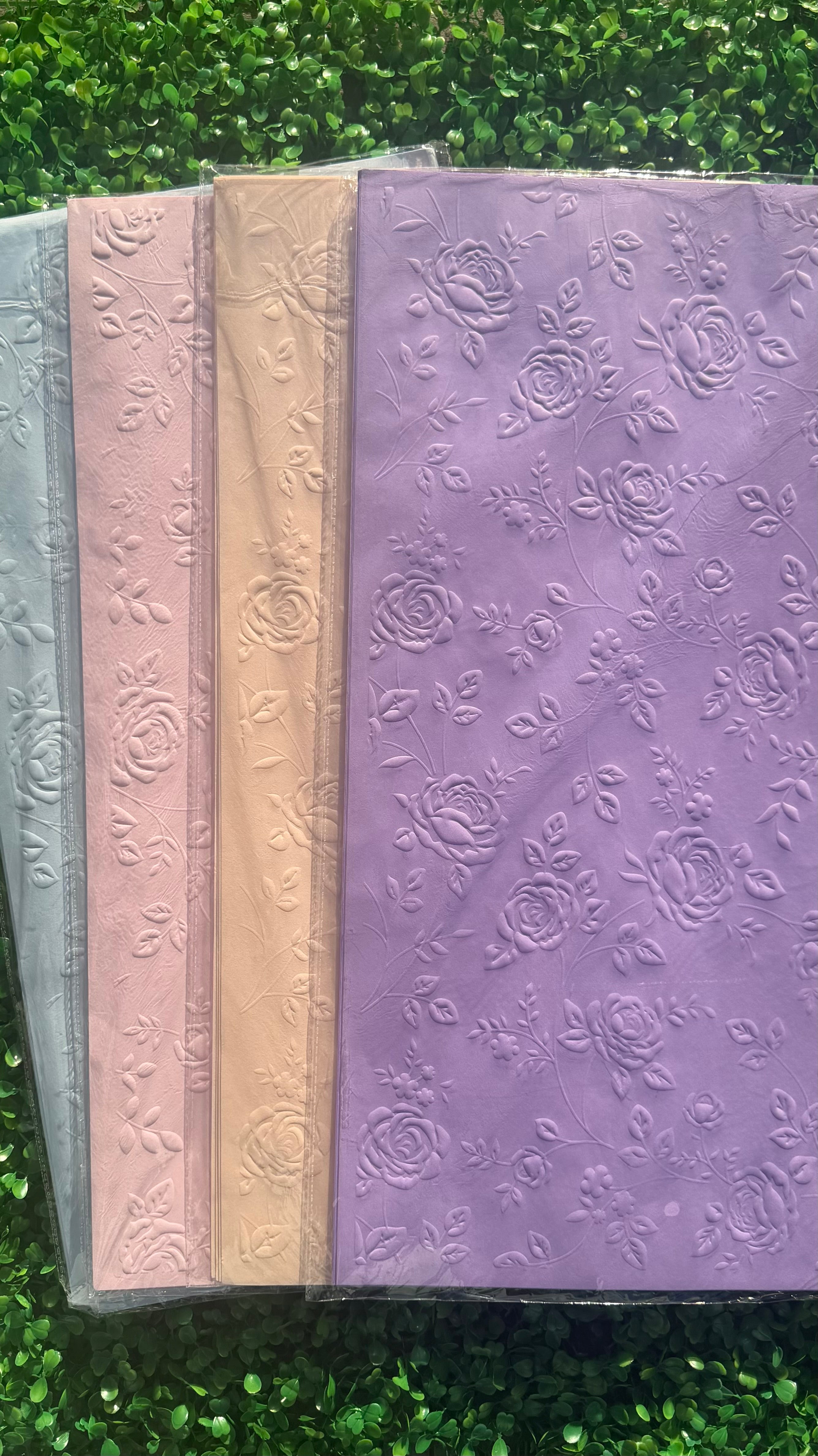 Rose Embossed Floral Wrap